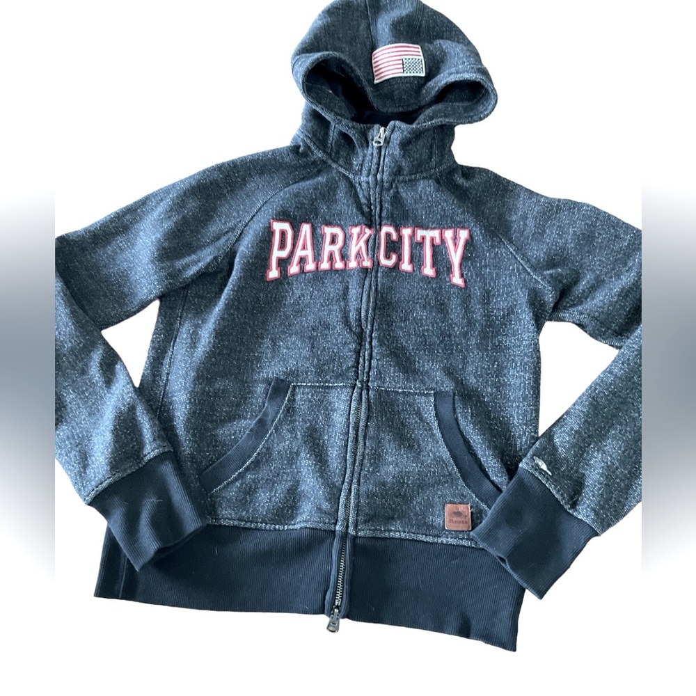 ROOTS Park City zip up hoodie. M